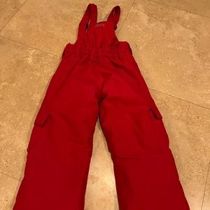 Girls size 4 ROXY snow bib